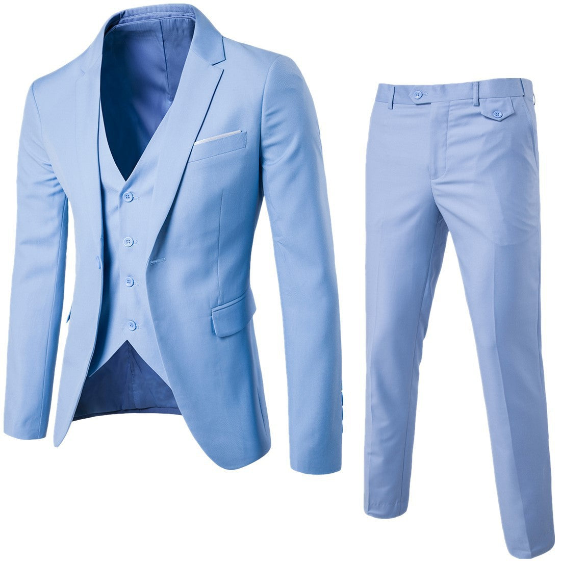 Men’s Premium 3-Piece Slim Fit Suit – Elegant Formal Set