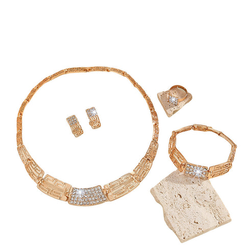 Women's Affordable Luxury Fashion Alloy Jewelry Set