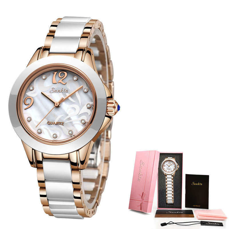 Kenvi Co Ceramic Ladies Watches Exquisite Luxury