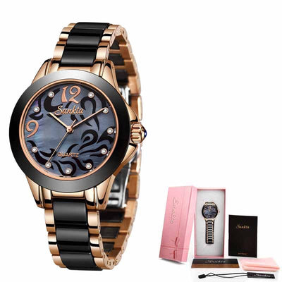 Kenvi Co Ceramic Ladies Watches Exquisite Luxury