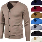 Fashion Men's Cardigan Personality V-neck Fashion Knitwear Sweater