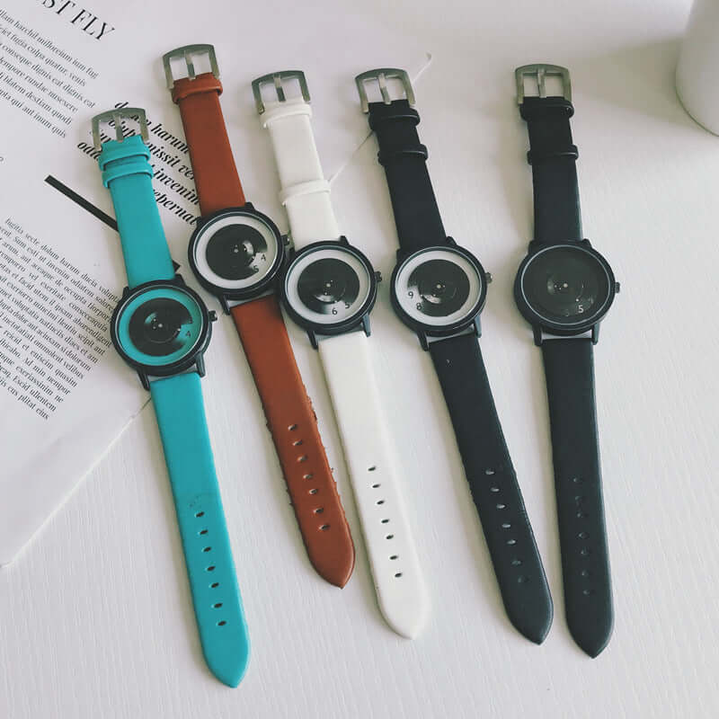 Kenvi Co handsless watches, Kenvi Co men’s watch, Kenvi Co women’s watch, Kenvi Co minimalist timepiece, Kenvi Co modern watch design