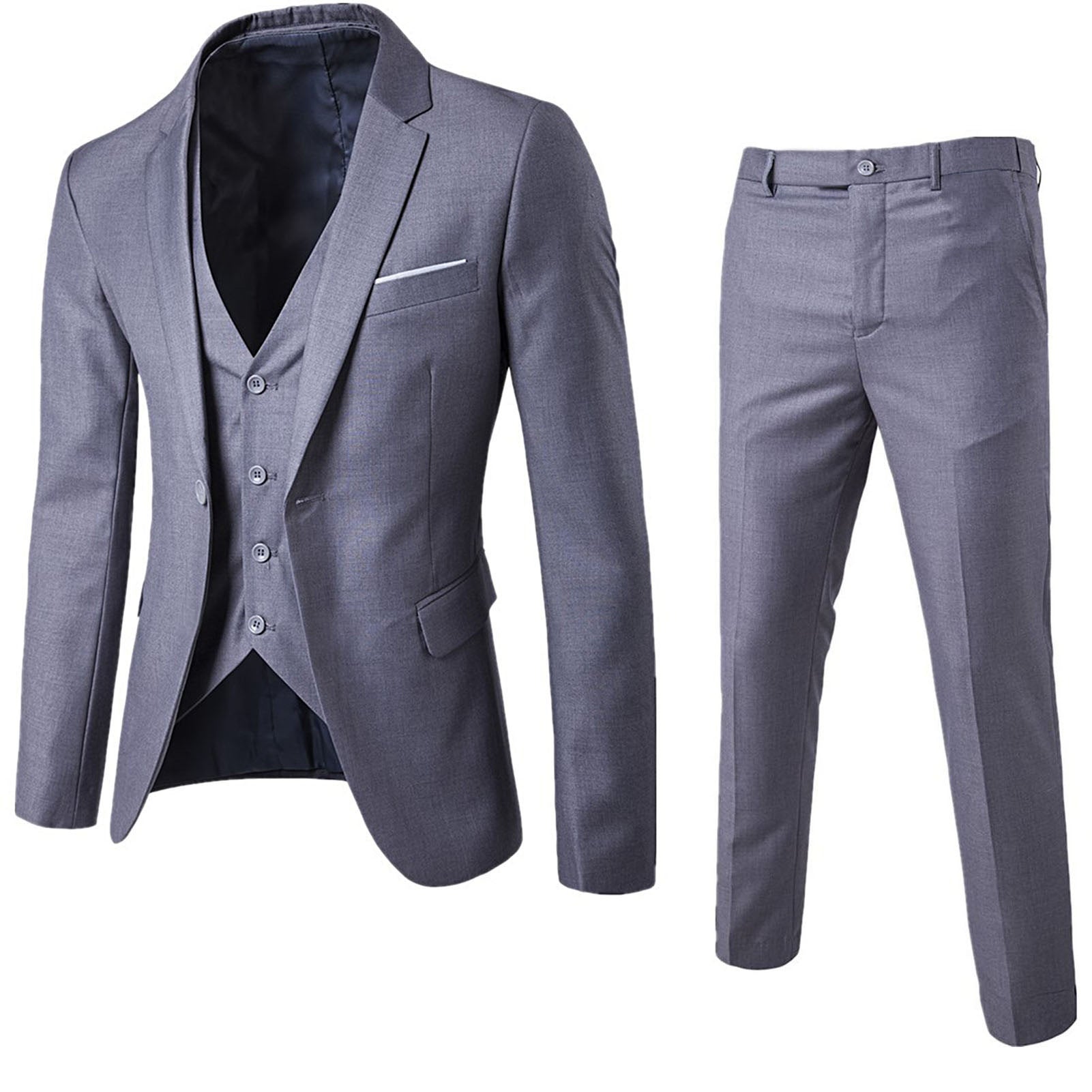 Men’s Premium 3-Piece Slim Fit Suit – Elegant Formal Set