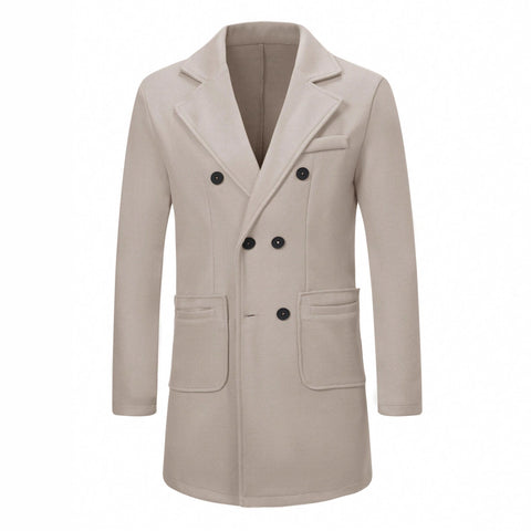 Men's Woolen Coat Woolen Coat Casual Trench Coat