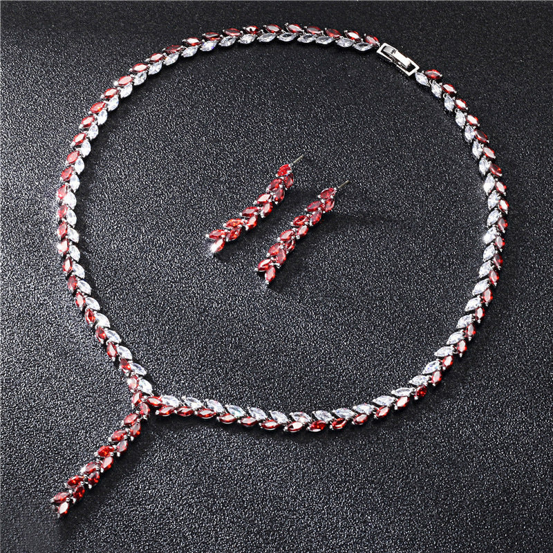 Kenvi Co Bridal Wedding Earrings Jewelry Set