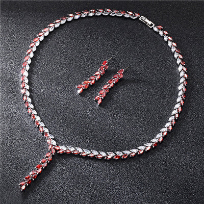 Kenvi Co Bridal Wedding Earrings Jewelry Set