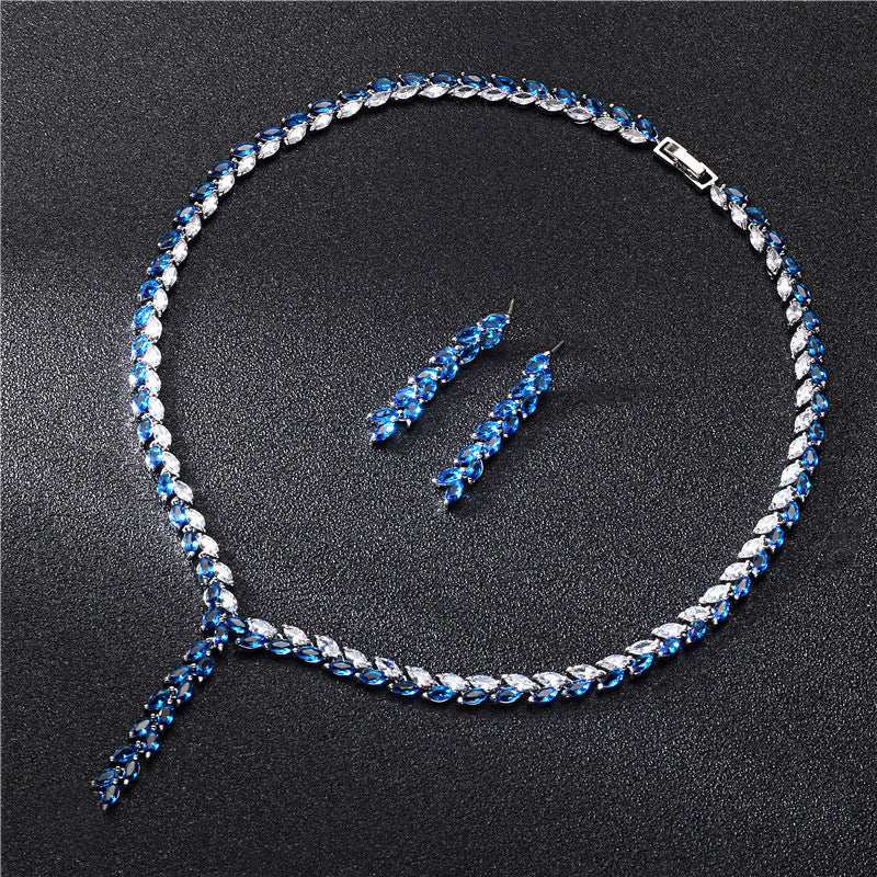 Kenvi Co Bridal Wedding Earrings Jewelry Set