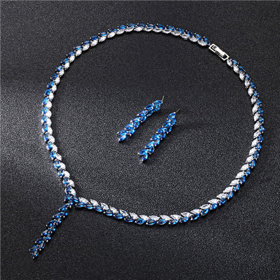 Kenvi Co Bridal Wedding Earrings Jewelry Set