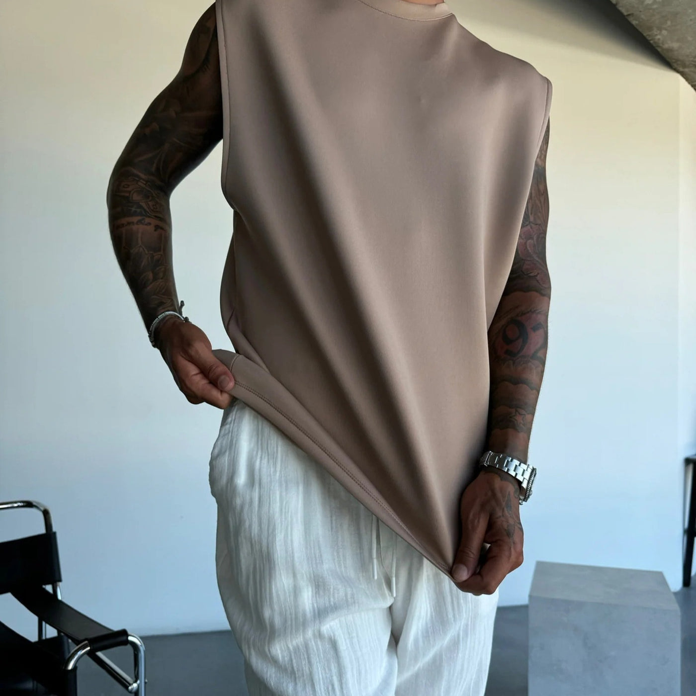 Kenvi Co Summer New Men’s Trousers Vest Suit