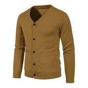 Fashion Men's Cardigan Personality V-neck Fashion Knitwear Sweater