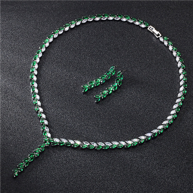 Kenvi Co Bridal Wedding Earrings Jewelry Set