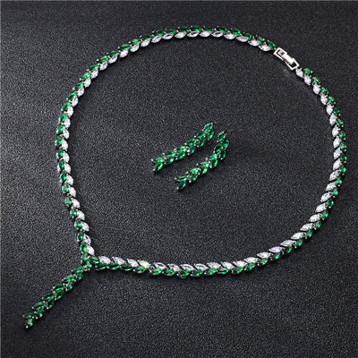 Kenvi Co Bridal Wedding Earrings Jewelry Set