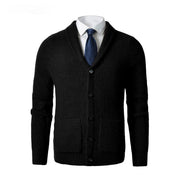 Business Casual Knitted Wool Cardigan For Men